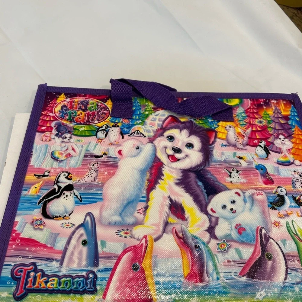 Lisa Frank tikanni portfolio not complete sticker & coloring pad partially used